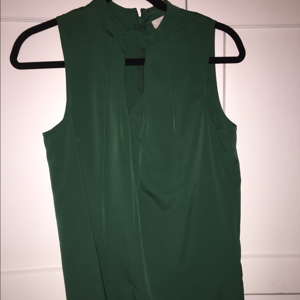 Green Dress tank
